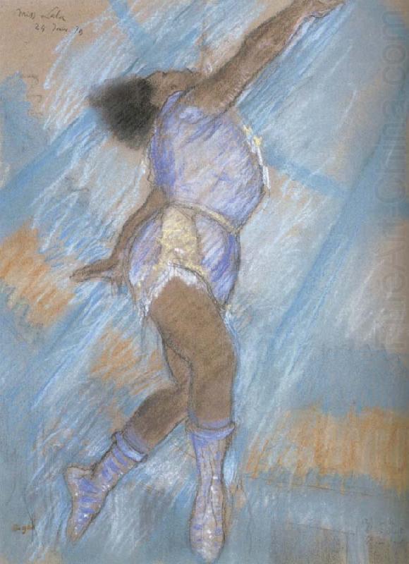 Preparatory drawing for Miss La La at the cirque Fernando, Edgar Degas